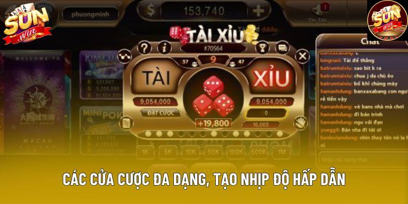 Các cửa cược đa dạng, tạo nhịp độ hấp dẫn Các cửa cược đa dạng, tạo nhịp độ hấp dẫn